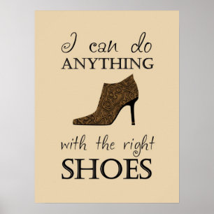 Högerna Shoes Poster