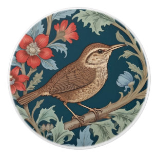Högerna Wren William Morris stil vid Bird Knopp