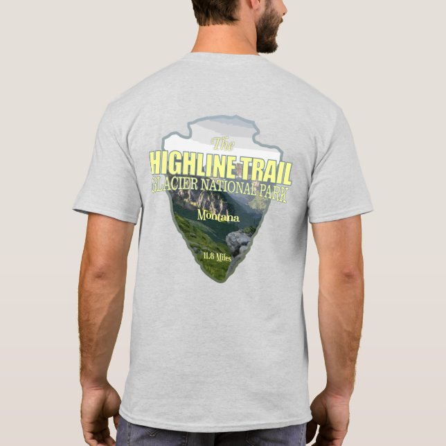 Högerriktad bana (pilspets) t shirt (Baksida)