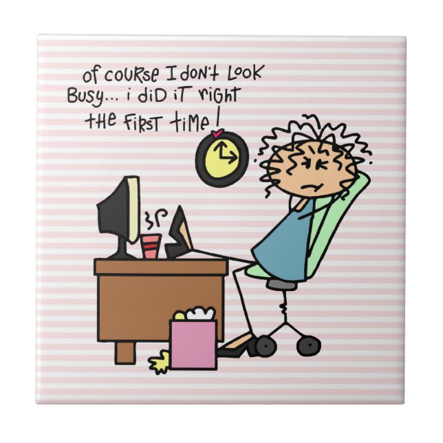 Högert den första Time humorn Kakelplatta (Framsidan)