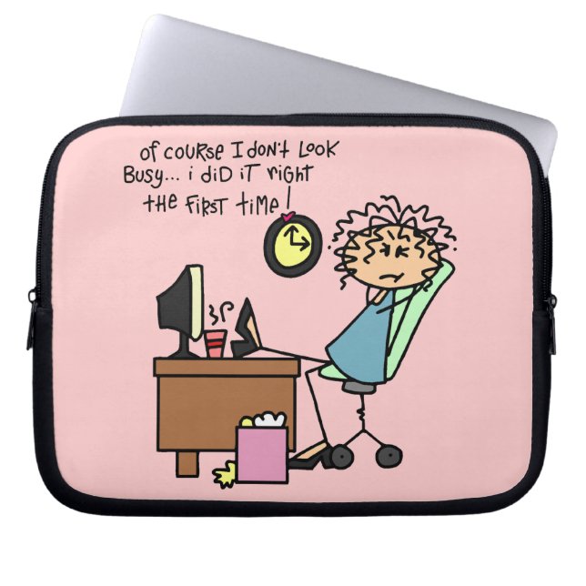 Högert den första Time humorn Laptop Sleeve (Framsidan)