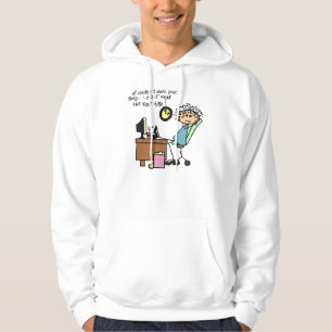 Högert den första Time humorn Sweatshirt Med Luva