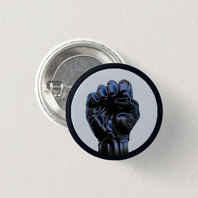 HÖGERT FISKETTKnappmärke 2b Circle Pin Button Knapp (Framsida & baksida)
