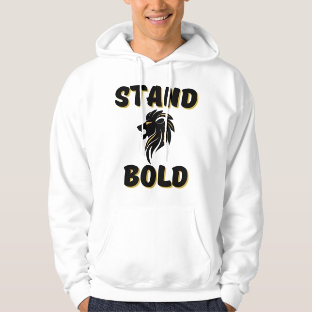 Högertråd fet som Lejon Manar Hoodie (Framsida)