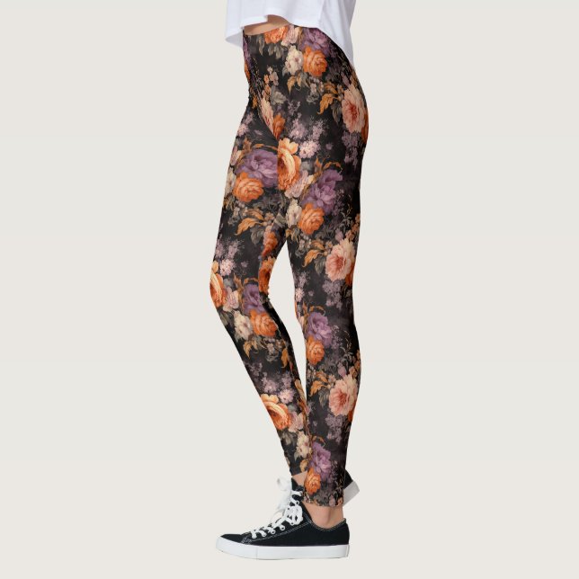 Högervänd Blommigt Leggings (Vänster)