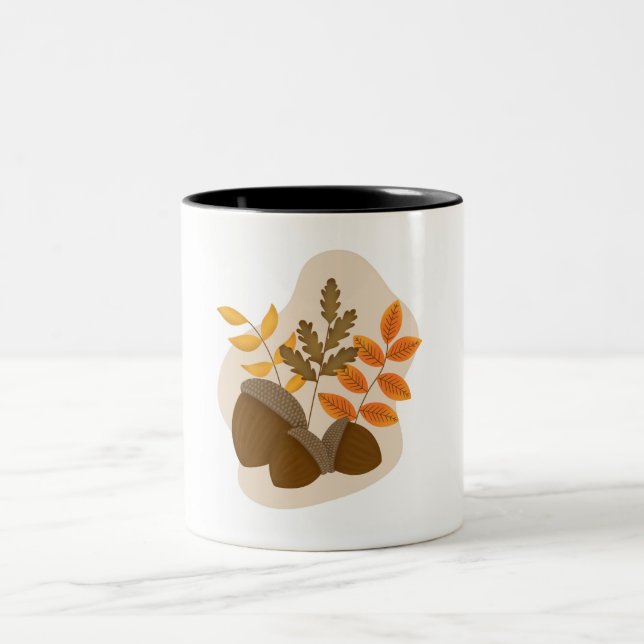 Högervärde för Acorns Två-Tonad Mugg (Center)