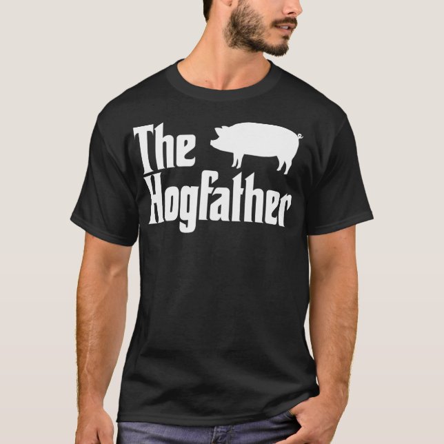 Hogfather Funny Pappa Gris Pappa Piggy Hog T Shirt (Framsida)
