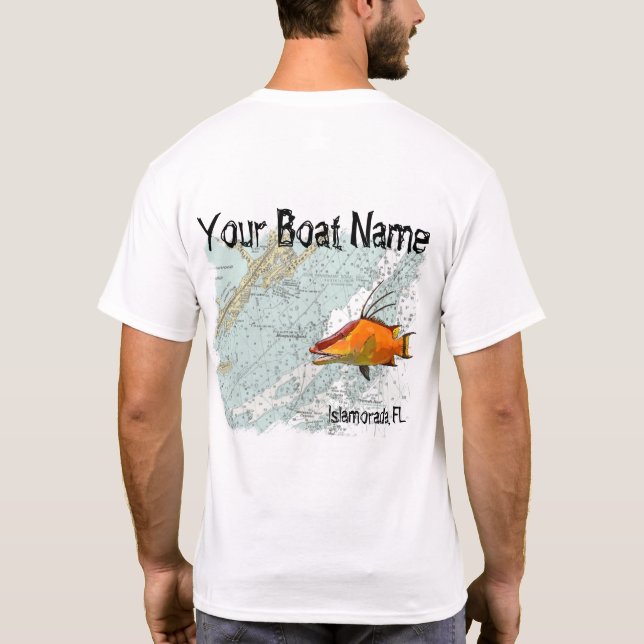 Hogfish Anpassningsbar Shirt T-shirt (Baksida)