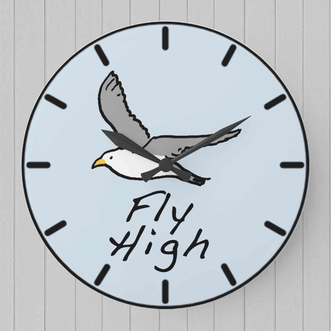 Högflygande fågel. Fågelillustration på en Stor Klocka (Skapare uppladdad)