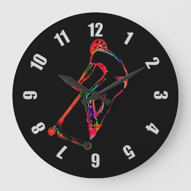 Högflygande skottlossning - Scooter Boy Stor Klocka (Framsida)