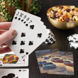 Högfrekvent färgstark Tävla med tvinnat ljus Casinokort