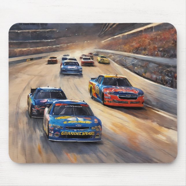 Högfrekvent färgstark Tävla med tvinnat ljus Musmatta (Framsidan)