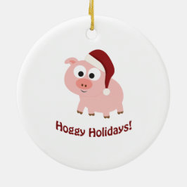 Hoggiga Helgdagar! Julgransprydnad Keramik