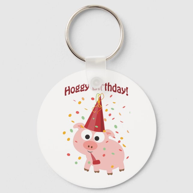 Hoggy Birthday! Nyckelring (Framsida)