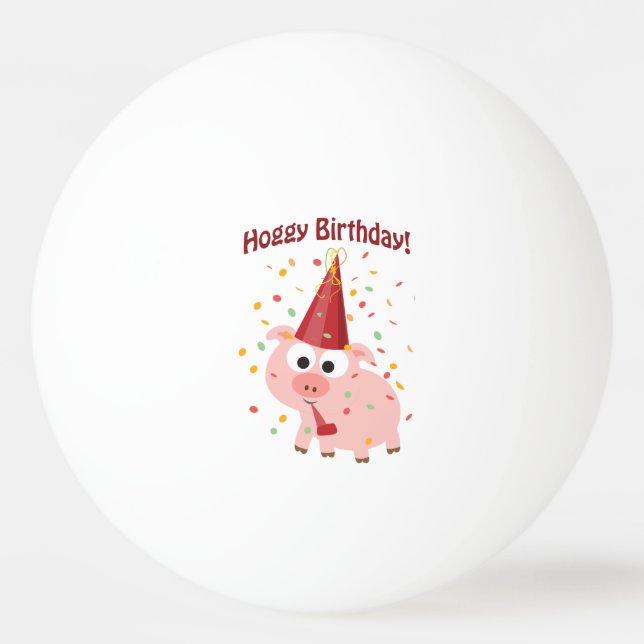 Hoggy Birthday! Pingisboll (Framsidan)