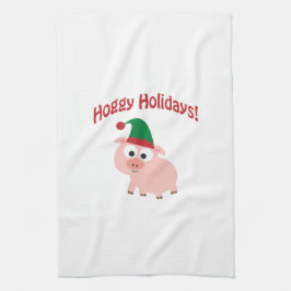 Hoggy helgdagar! Älvagris Kökshandduk