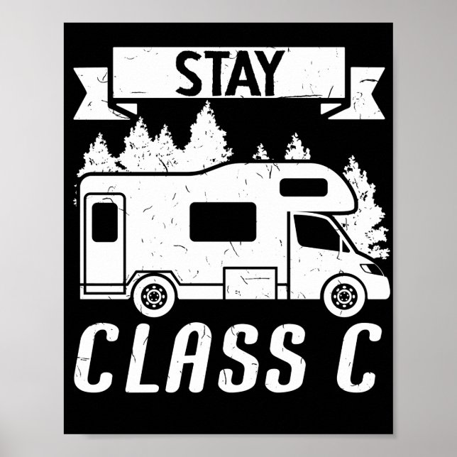Höghastighetskammaren för RV-camping, klass C Poster (Framsidan)