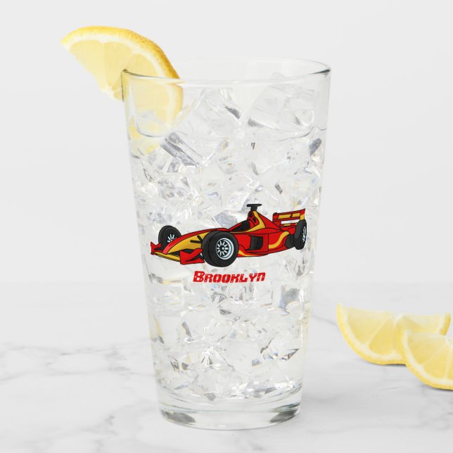 Höghastighetsracingbilar serieillustration glaskopp (Framsida Ice)