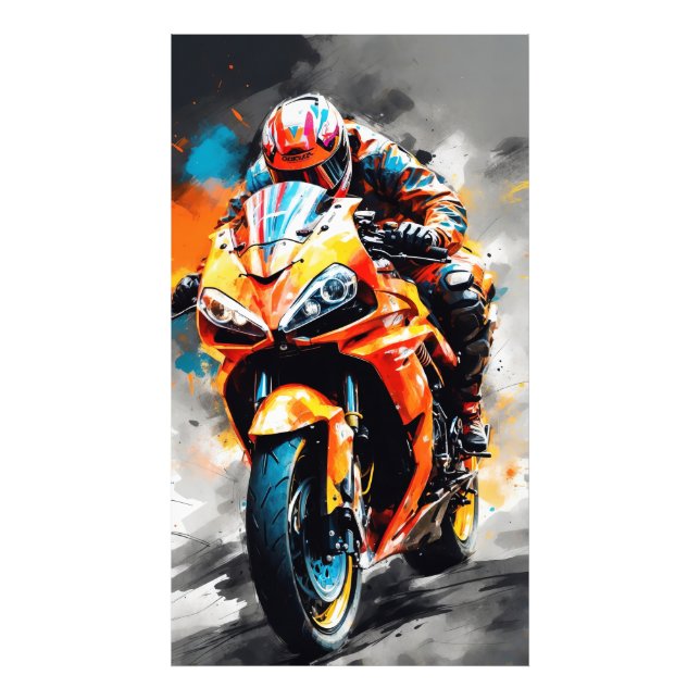 Höghastighetståg - Fet, dynamiskt Fototryck (Framsidan)