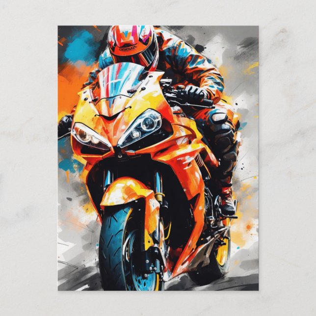 Höghastighetståg - Fet, dynamiskt Vykort (Framsida)