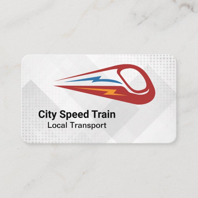 Höghastighetståg logotyp | Stadstransport Visitkort (Framsida)