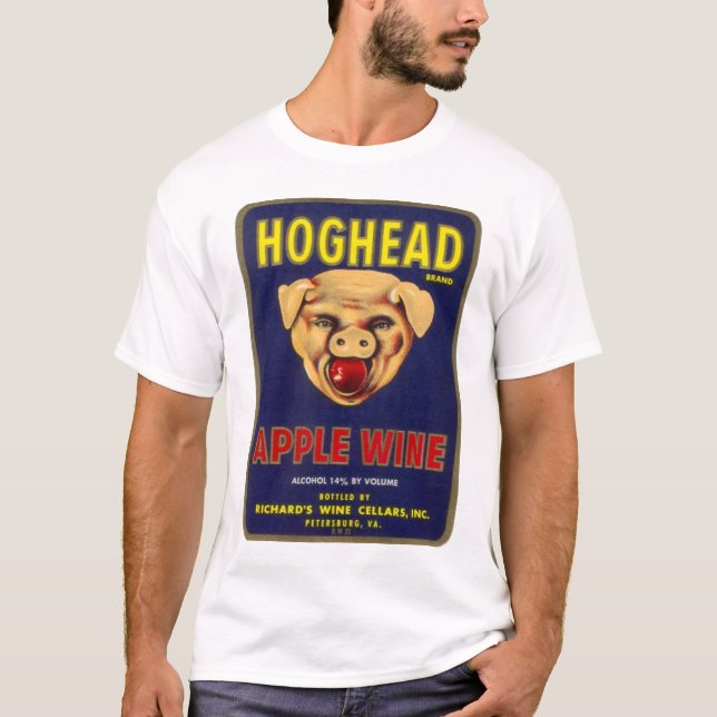 Hoghead Apple vin T-shirt (Framsida)