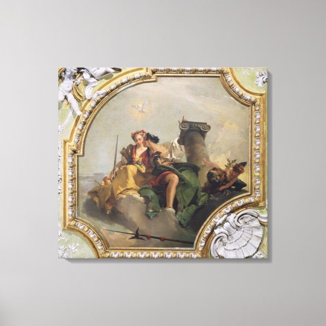 Höghet och rättvisa, från Sala Capitolare Canvastryck (Framsida)