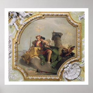 Höghet och rättvisa, från Sala Capitolare Poster