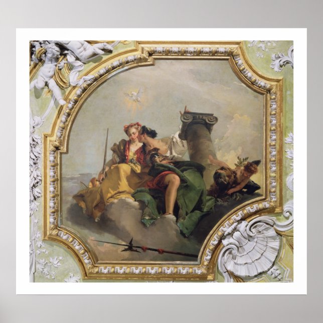 Höghet och rättvisa, från Sala Capitolare Poster (Framsidan)