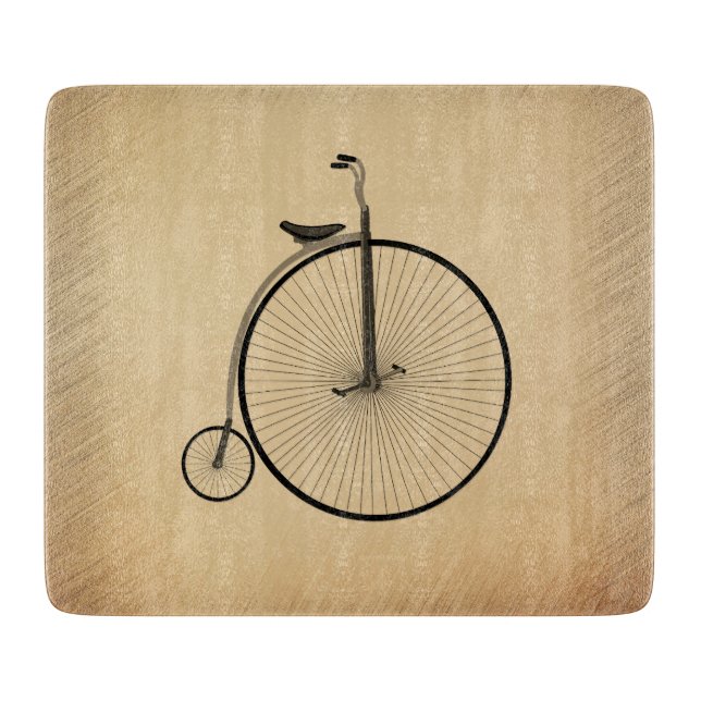 Höghjulig Antik Cykel Rustik (Framsidan)