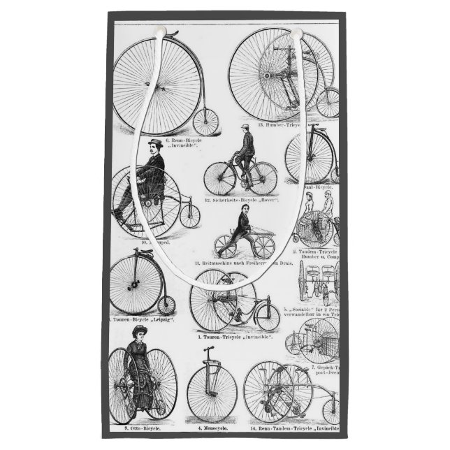 Höghjulig cykel Penny Farthing (Framsidan)