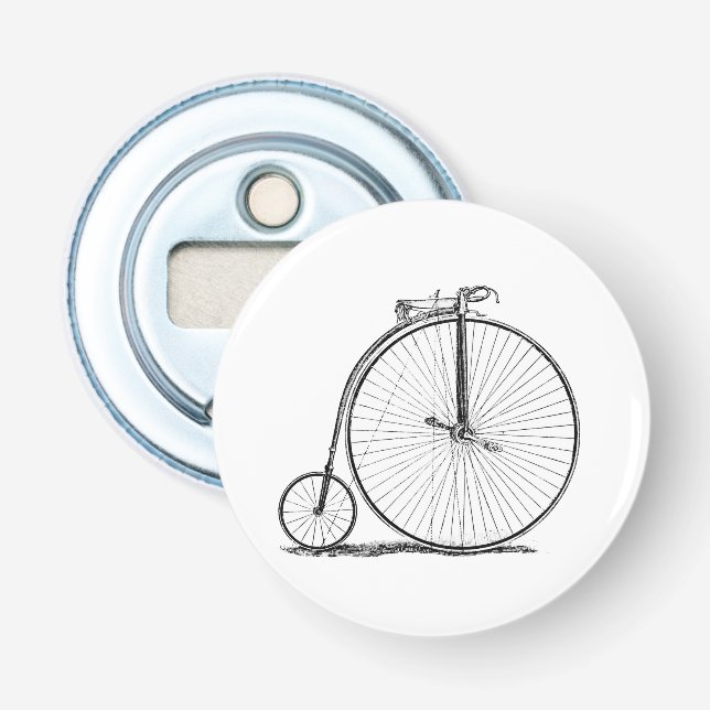 Höghjulig cykel Penny Farthing Flasköppnare (Framsidan)