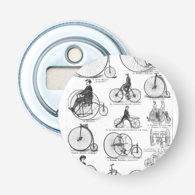 Höghjulig cykel Penny Farthing Flasköppnare (Framsidan)