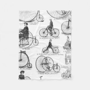 Höghjulig cykel Penny Farthing Fleecefilt