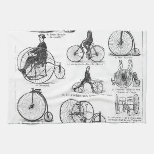 Höghjulig cykel Penny Farthing Kökshandduk