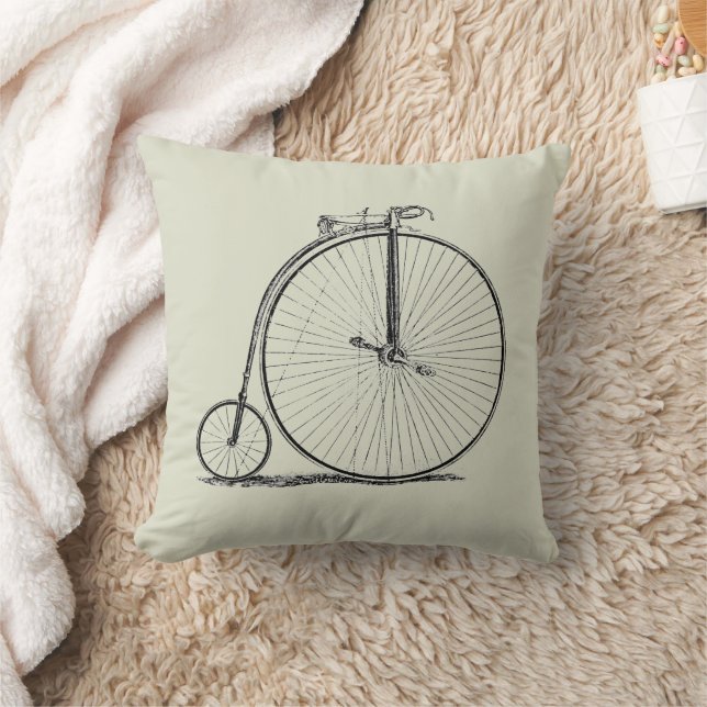 Höghjulig cykel Penny Farthing Kudde (Filt)