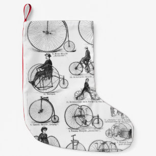 Höghjulig cykel Penny Farthing Liten Julstrumpa