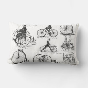 Höghjulig cykel Penny Farthing Lumbarkudde