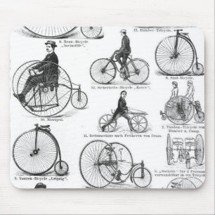 Höghjulig cykel Penny Farthing Musmatta