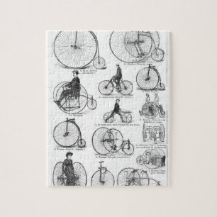 Höghjulig cykel Penny Farthing Pussel