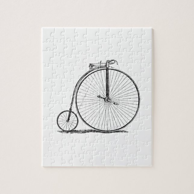 Höghjulig cykel Penny Farthing Pussel (Vertikal)