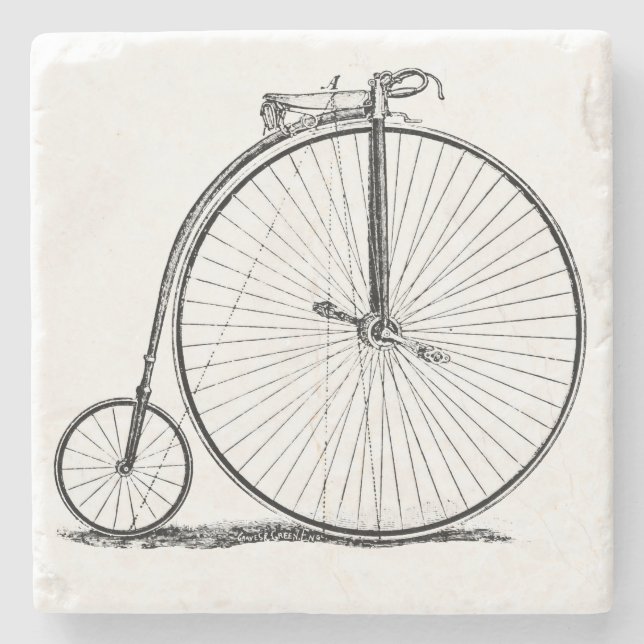 Höghjulig cykel Penny Farthing Stenunderlägg (Framsidan)