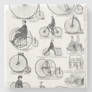 Höghjulig cykel Penny Farthing Underlägg Sten