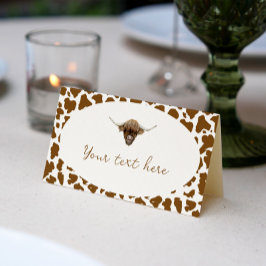 Höghlandskort för födelsedagskort placeringskort