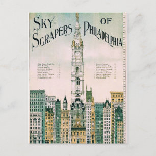 Höghus i Philadelphia Vykort