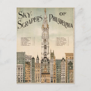 Höghus i Philadelphia vykort