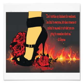 Högklackar & Al Capone Fototryck