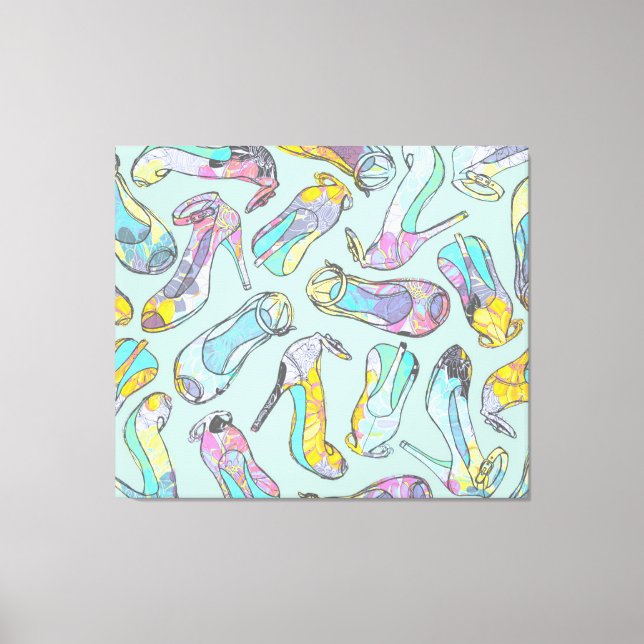 Högklackar Canvastryck (Framsida)
