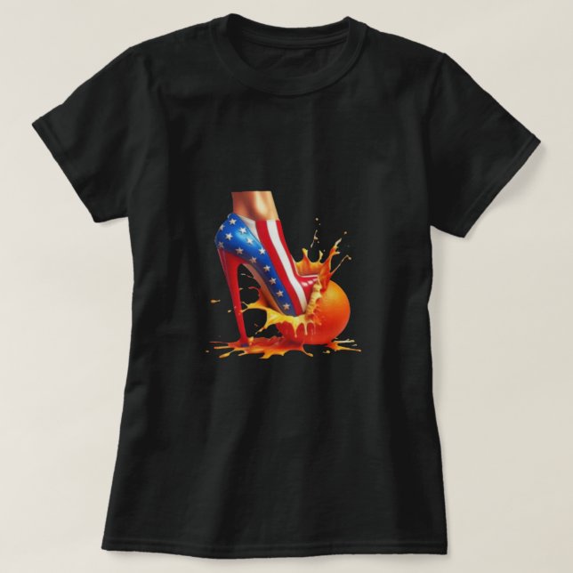 Högklackar Crushing Oranges Kamala Harris Tshirt T Shirt (Design framsida)