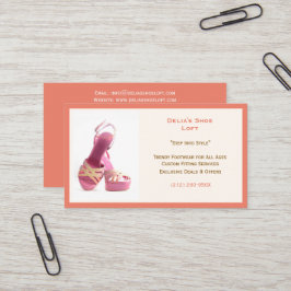 Högklackar för Rosa av laxfisk i Mode Visitkort